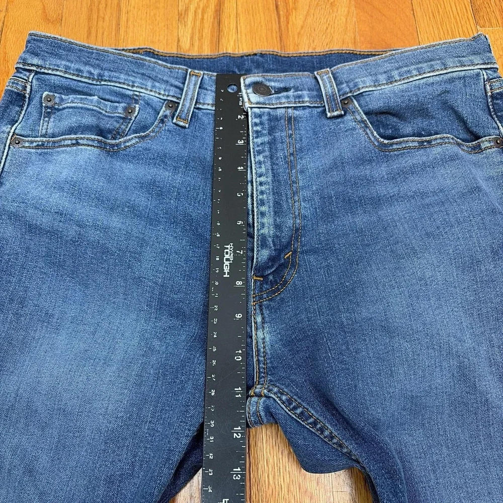 Levis 506‎ Jeans Mens 33x32 Blue Regular Straight Stretch Denim Medium Wash